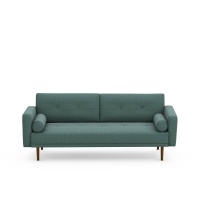 Диван-кровать 3-местный Tuske 3 мест. зеленый LA REDOUTE INTERIEURS  фото, kupilegko.ru